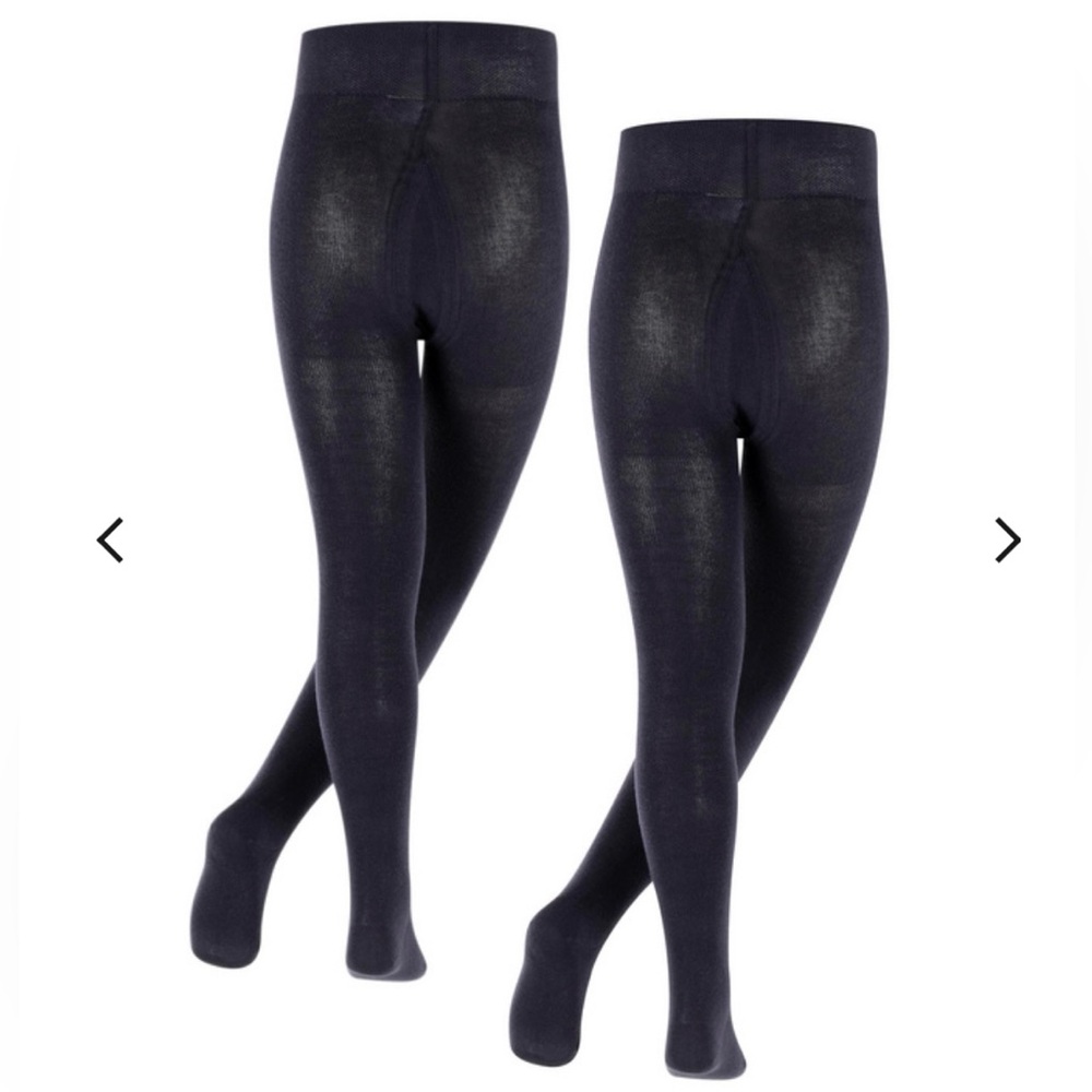 Falke Family 2-Pack Kids Tights Black size 4-6 New with tags